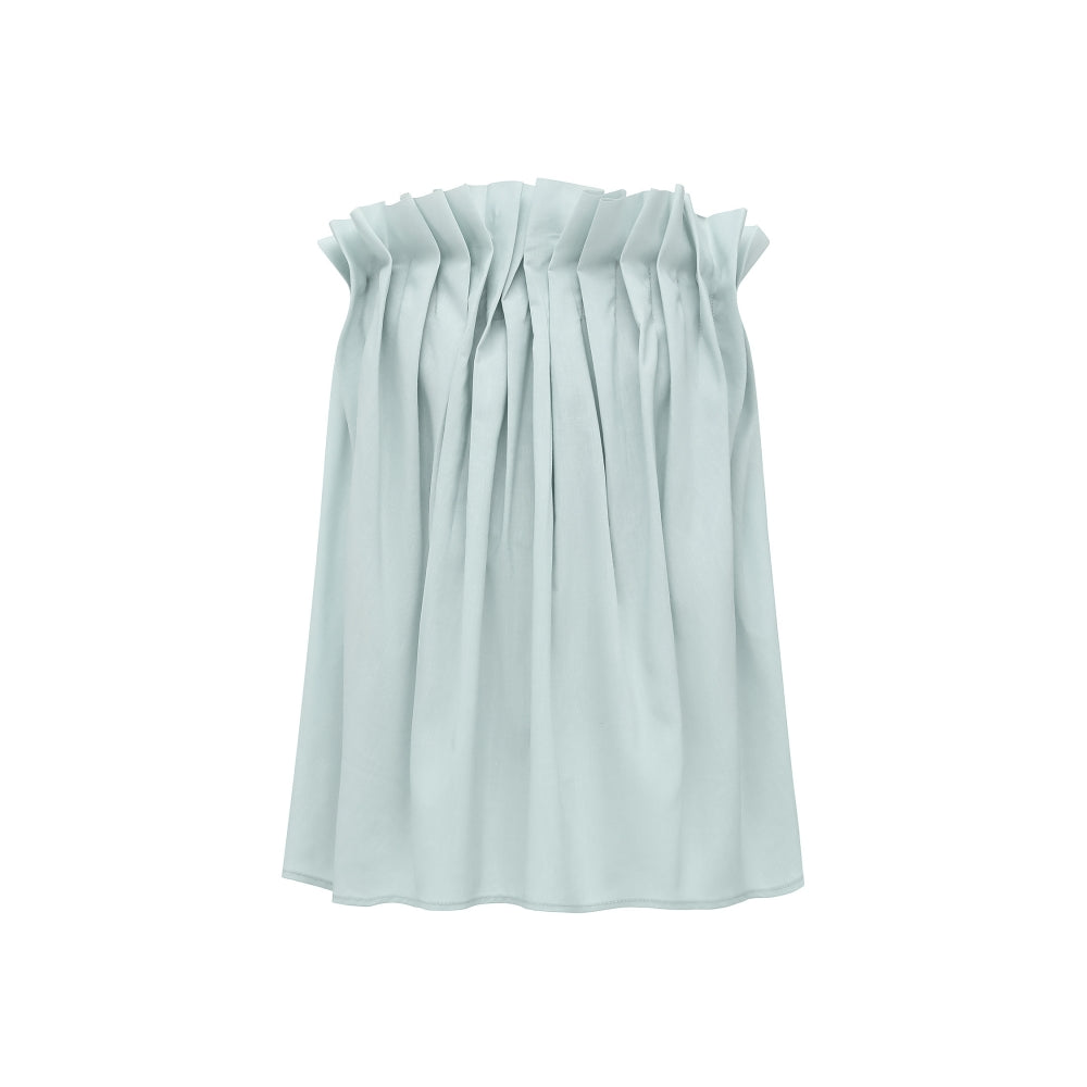 Elegant Pleated Bandeau Top – Soft TENCEL™ and Linen Blend, Lightweight and Breathable, Perfect for Summer