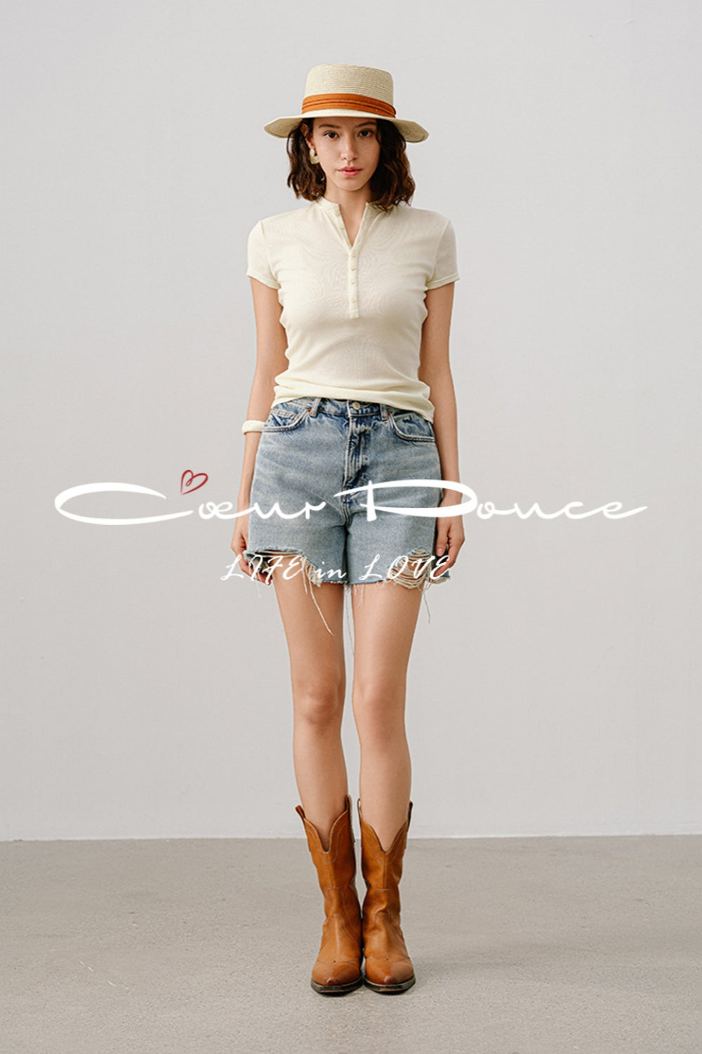 Henry Collar Short Sleeve Tee – Tencel Wool Blend, Soft & Skin-Friendly, Minimalist Elegance in Multiple Colors