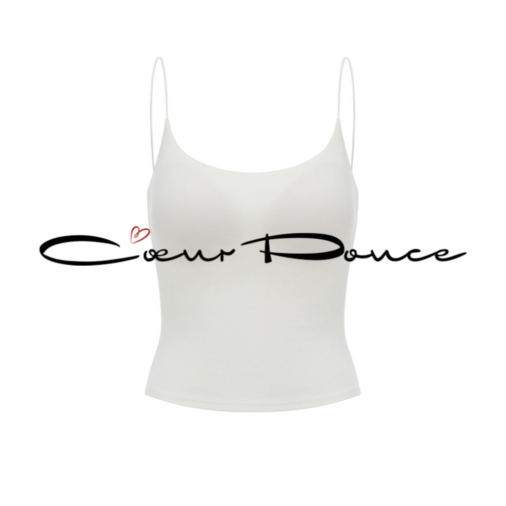 Elegante tanktop met ingebouwde bh – zachte, rekbare stof met vormgevende ondersteuning en veelzijdig ontwerp